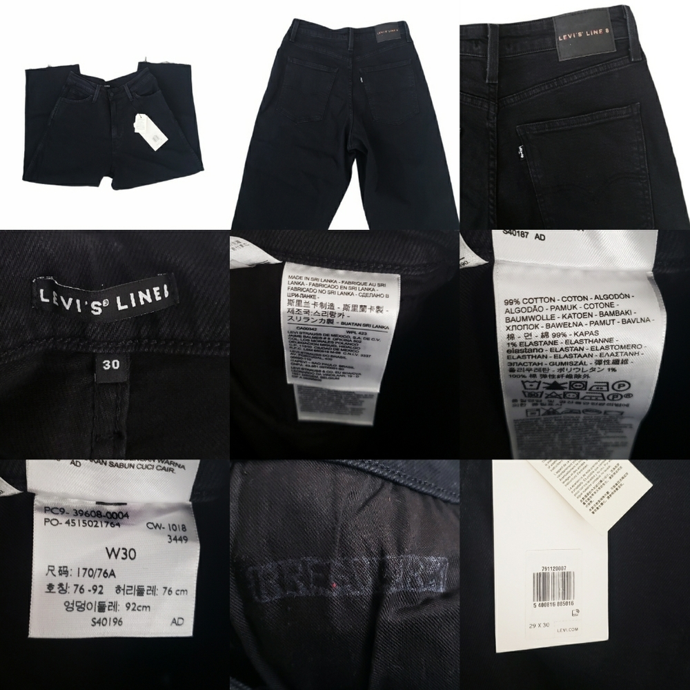 Levi's Ribcage Line 8 Premium Straight Ankle Jeans - Picture 3 of 15